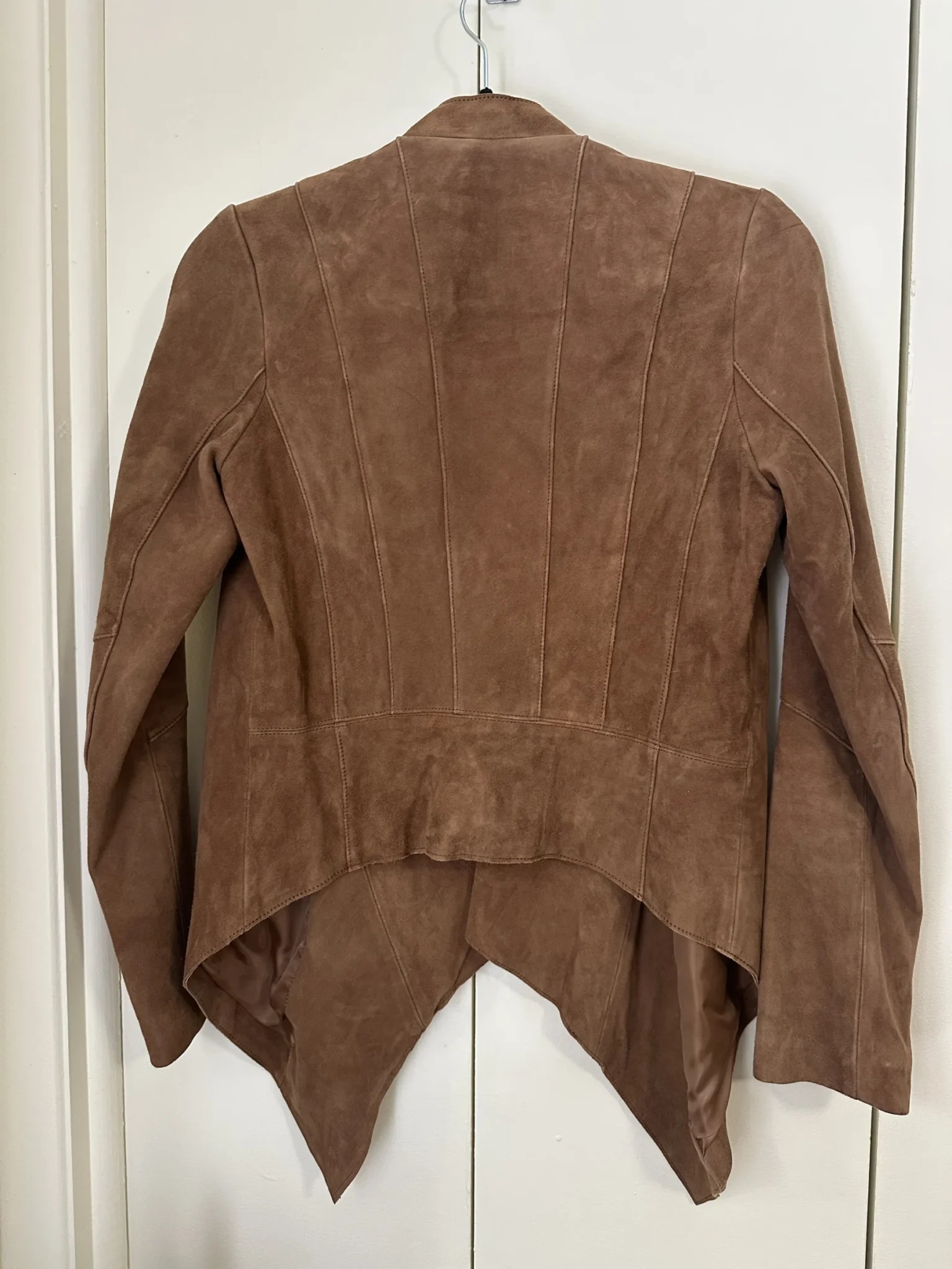 Image for Michael Kors tan suede mid-season jacket/coat size xs