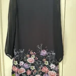 Thumbnail for Yumi black floral dress - size small (36)