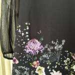 Thumbnail for Yumi black floral dress - size small (36)