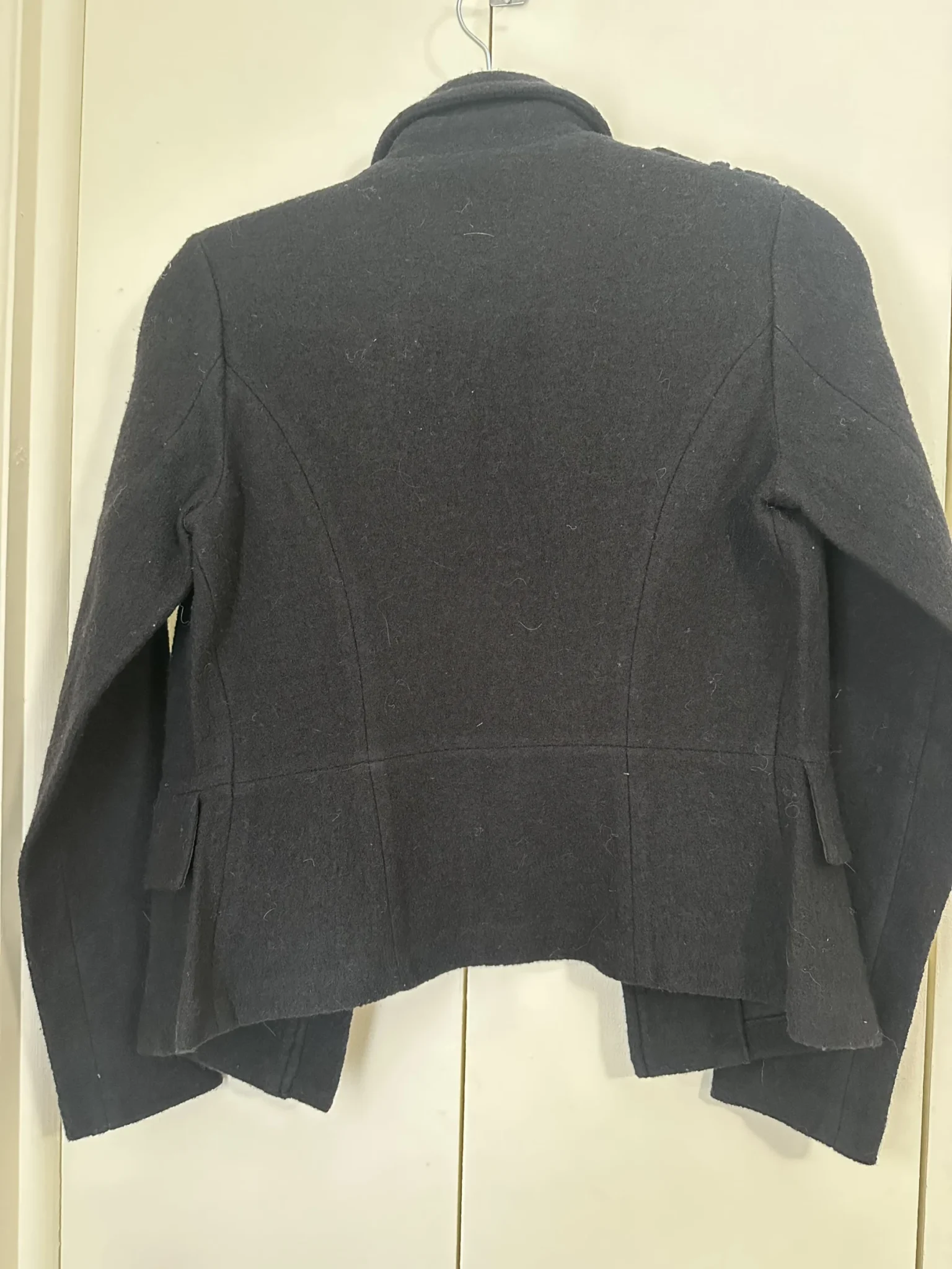 Image for Tristan 100% black wool jacket size xs