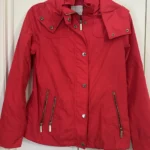 Featured thumbnail for Michael Kors red mid-season coat size xs