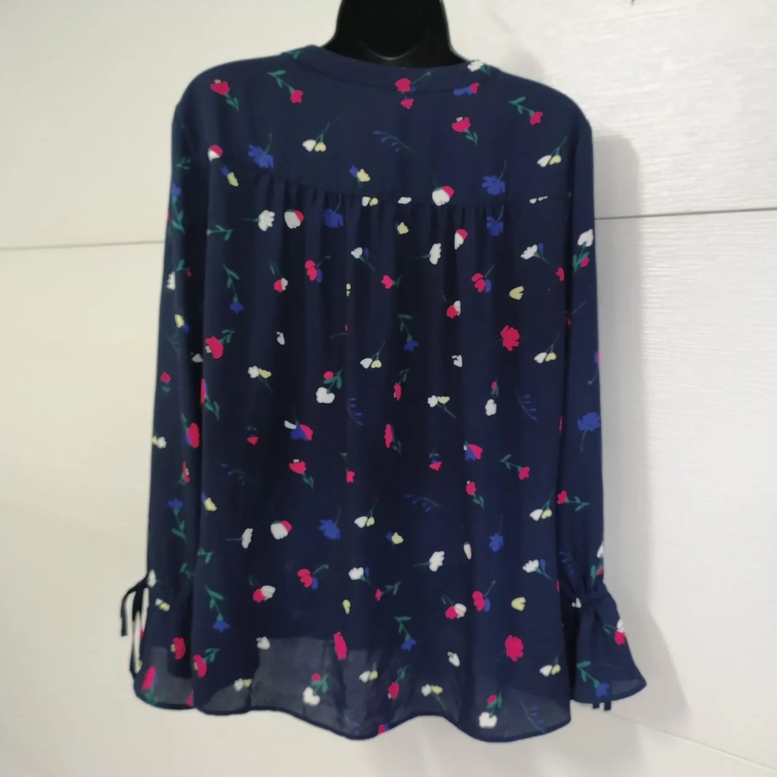 Image for blouse marine fleuries