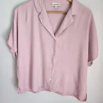 Featured thumbnail for Powder pink viscose shirt