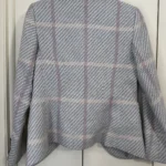 Thumbnail for Tristan pearl grey and pink tweed jacket size small