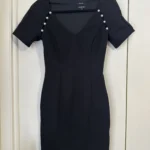 Featured thumbnail for Black dress with pearl detail - RW&CO size xs