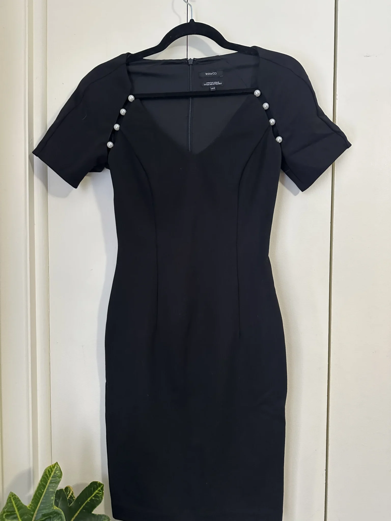 Featured image for Black dress with pearl detail - RW&CO size xs