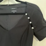 Thumbnail for Black dress with pearl detail - RW&CO size xs