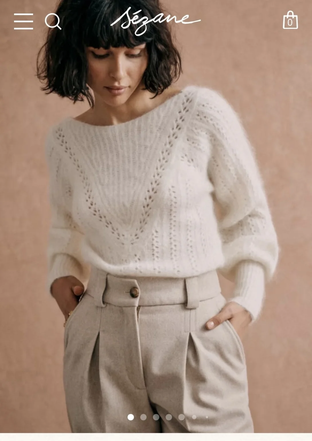 Image for Rosa Sézane creamy white jumper 🤍 size xs