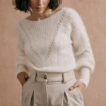 Thumbnail for Rosa Sézane creamy white jumper 🤍 size xs