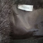 Thumbnail for Étole en fausse fourrure noire - Tristan
