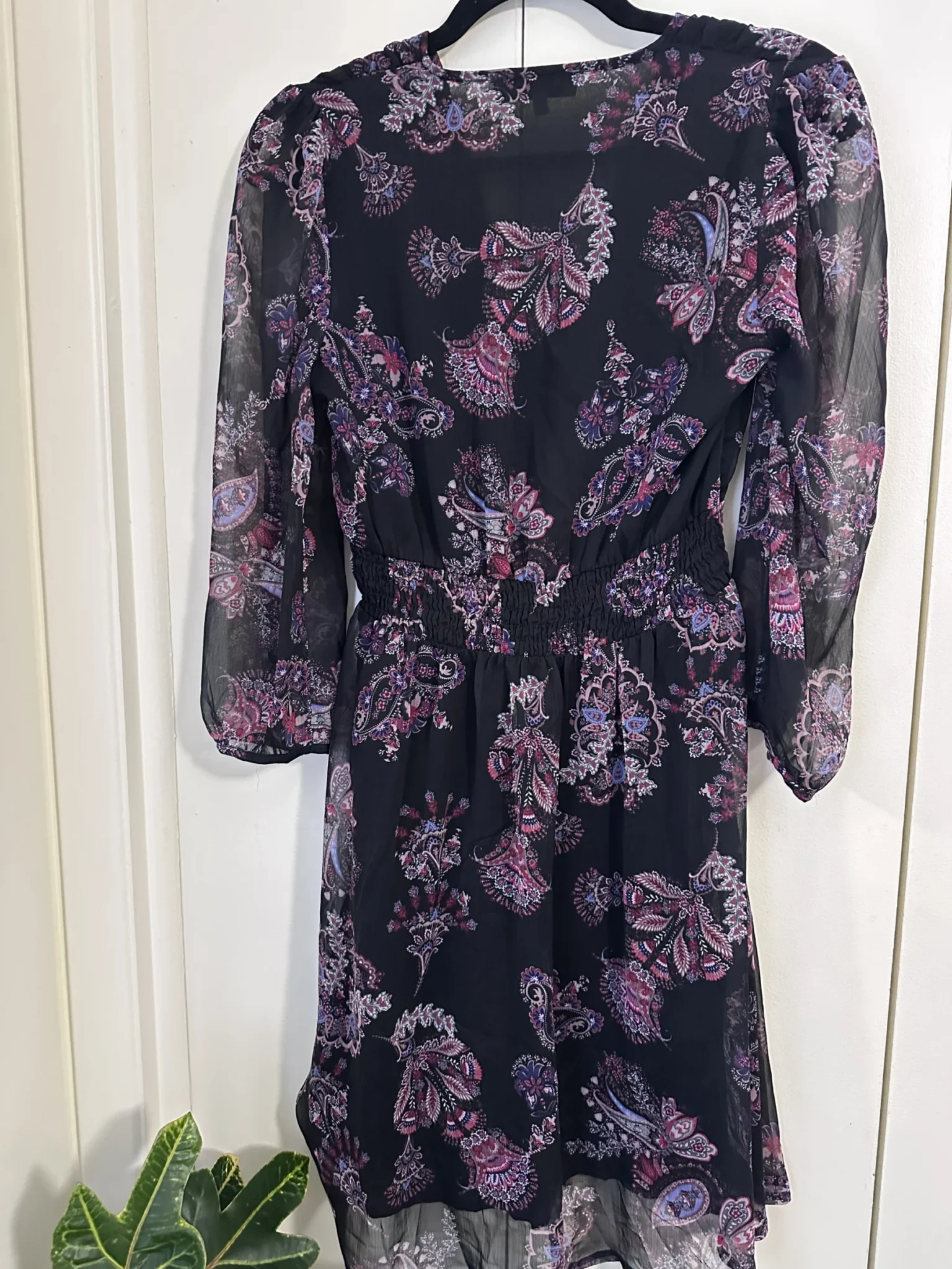 Image for Black paisley dress by Morgan size 34 (xs)