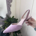 Featured thumbnail for Lilac suede Aldo heels size 6.5