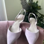 Thumbnail for Lilac suede Aldo heels size 6.5