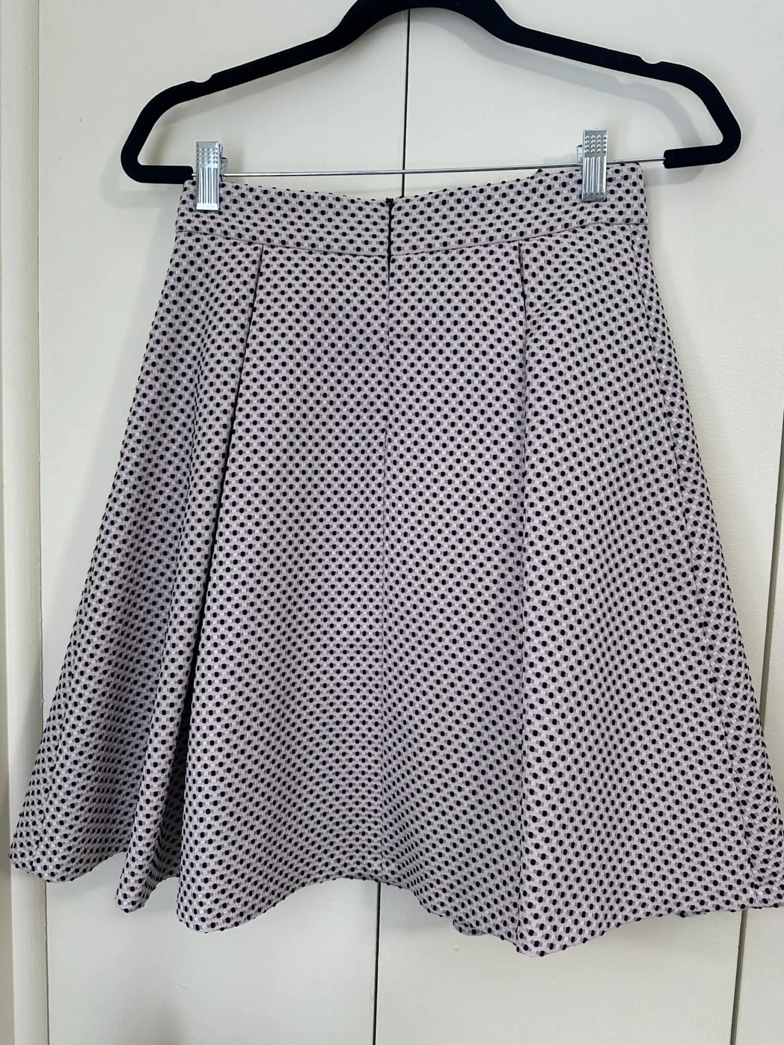Image for Pale pink and black polka dot and bow skirt - Tristan size 2(Xs/s)