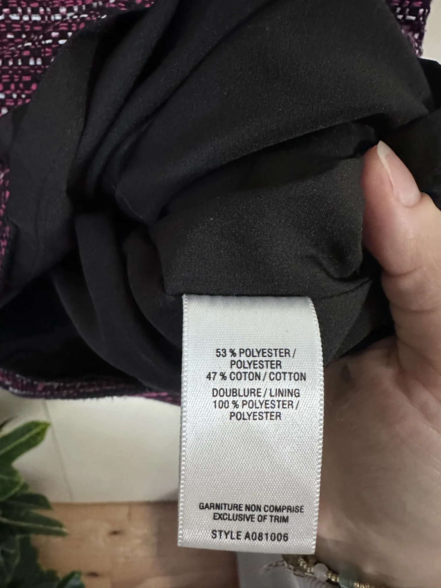Image for Pink and black tweed dress - Jacobs size xs