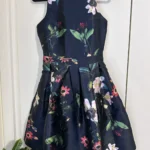 Featured thumbnail for Silky black floral dress 🖤 - RW&CO size 0 (xs)