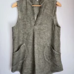Featured thumbnail for Sleeveless linen tunic dress