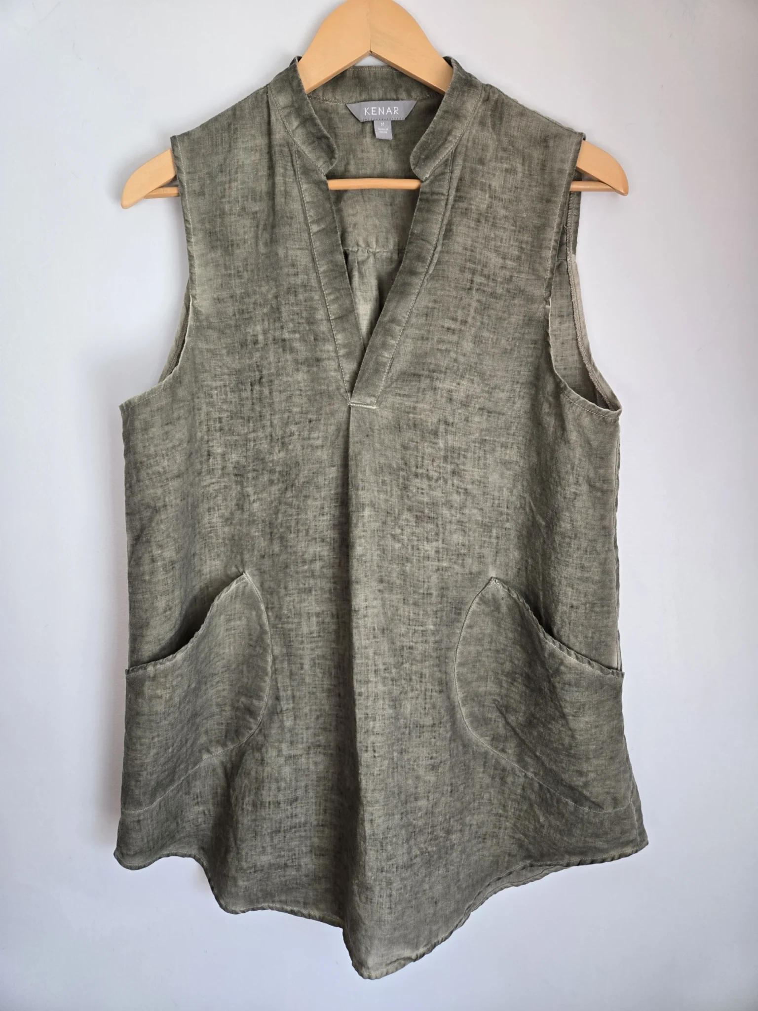 Featured image for Sleeveless linen tunic dress