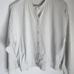 Featured thumbnail for Uniqlo very light grey-green lightweight cardigan