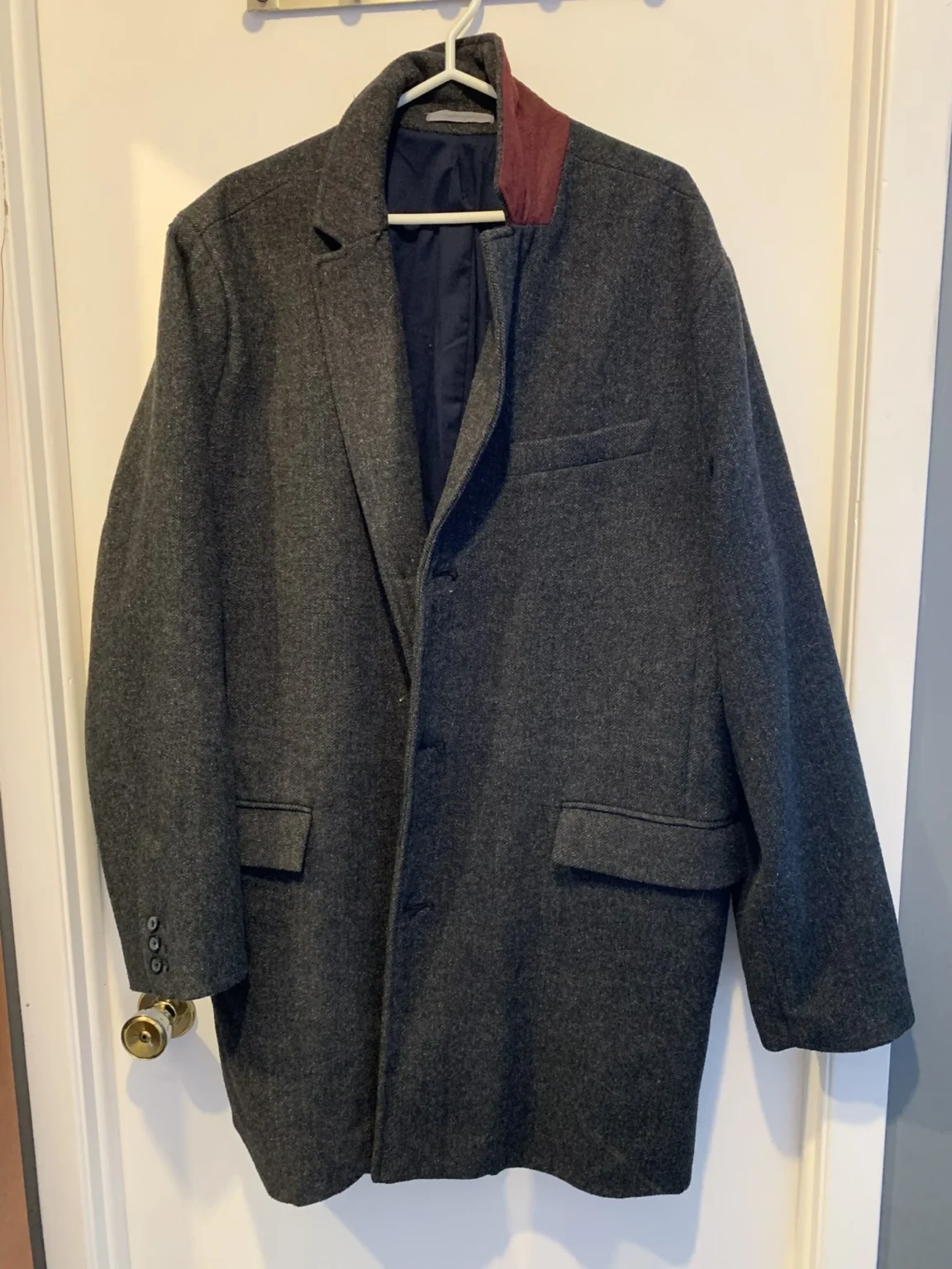 Featured image for Old Navy Wool Trench Coat - Charcoal (as new)