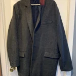 Featured thumbnail for Old Navy Wool Trench Coat - Charcoal (as new)
