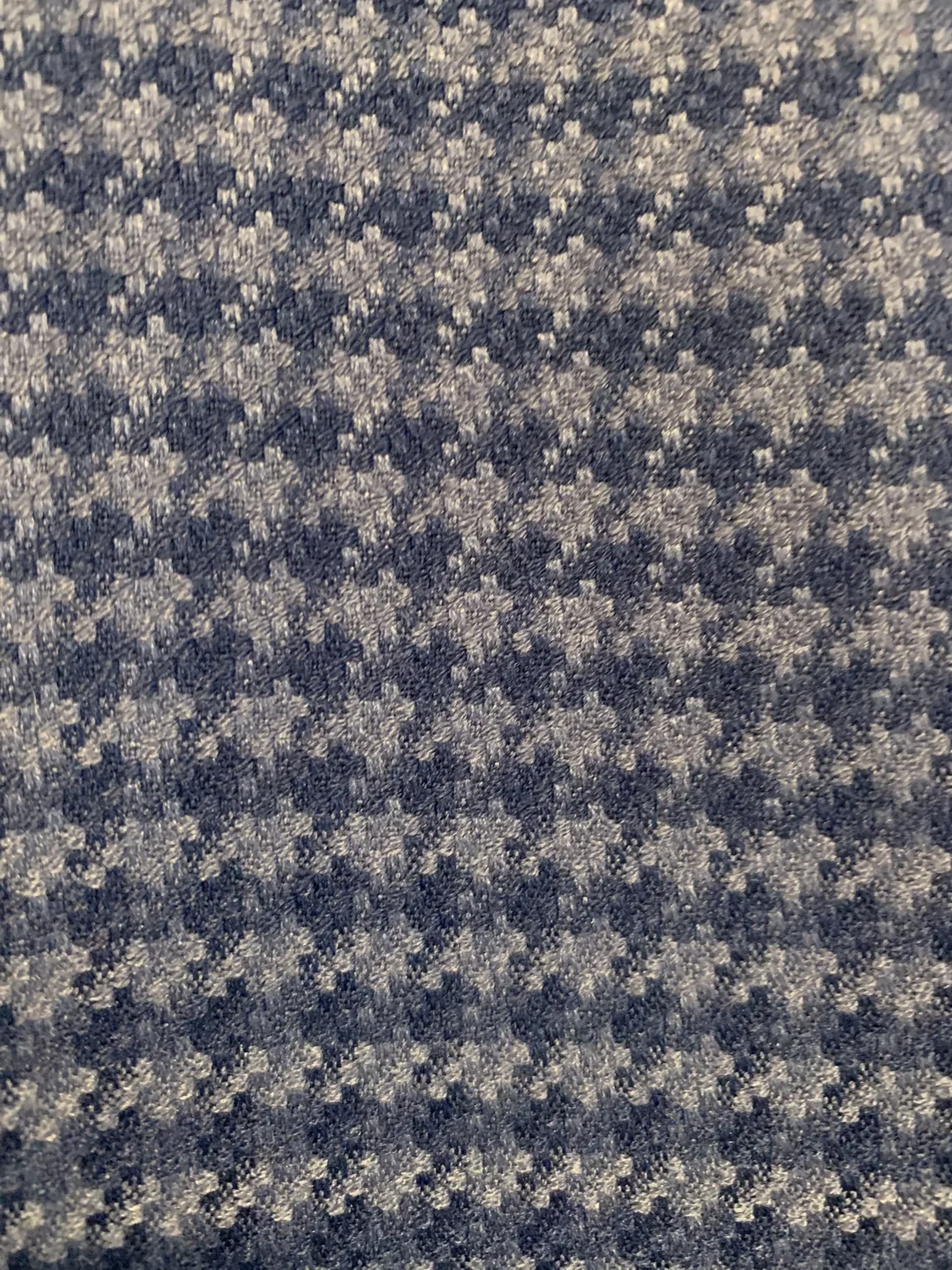 Image for Complet 3 pièces Alain Dupetit – Motif Pied-de-poule Bleu Royal & Ardoise (État Neuf)