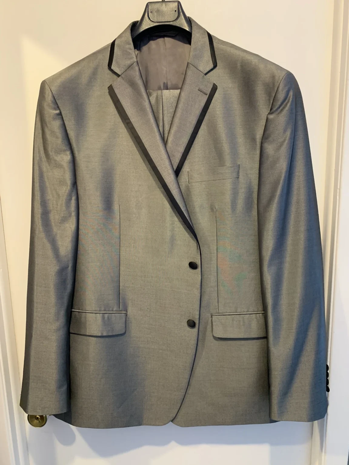 Featured image for Sean John Tuxedo Suit - Silver - Size 52L / 48W (as new)
