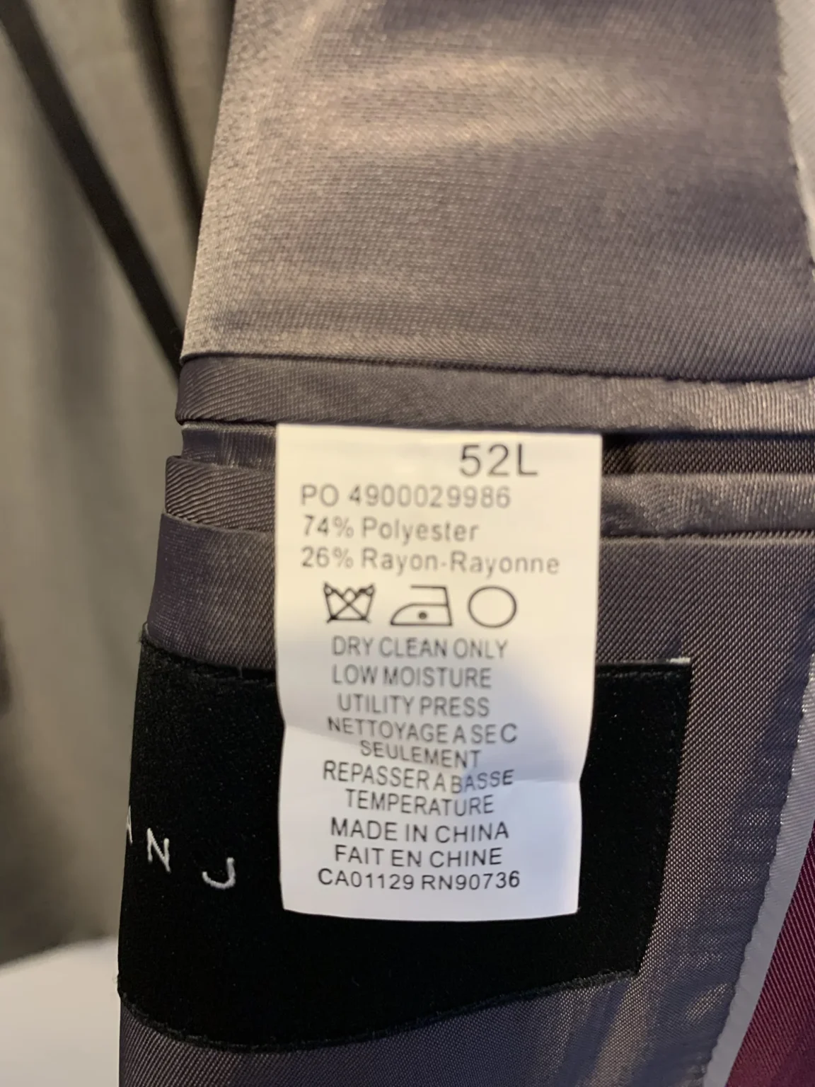 Image for Sean John Tuxedo Suit - Silver - Size 52L / 48W (as new)