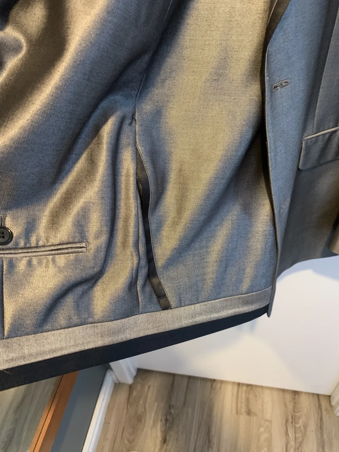 Image for Sean John Tuxedo Suit - Silver - Size 52L / 48W (as new)