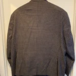 Thumbnail for Alain Dupetit Double Breasted Suit - Houndstooth Navy & Tan - 54R / 48W