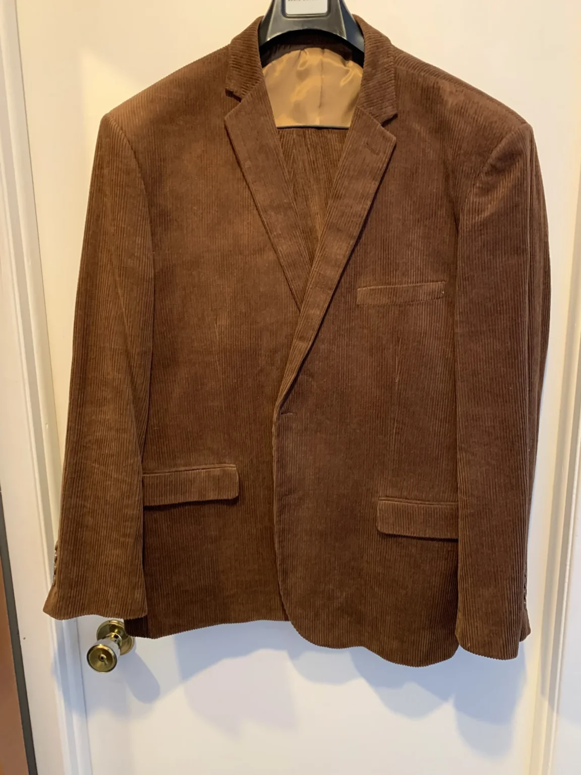 Featured image for 2-piece suit Alain Dupetit - Corduroy Brown - 54R / 48W