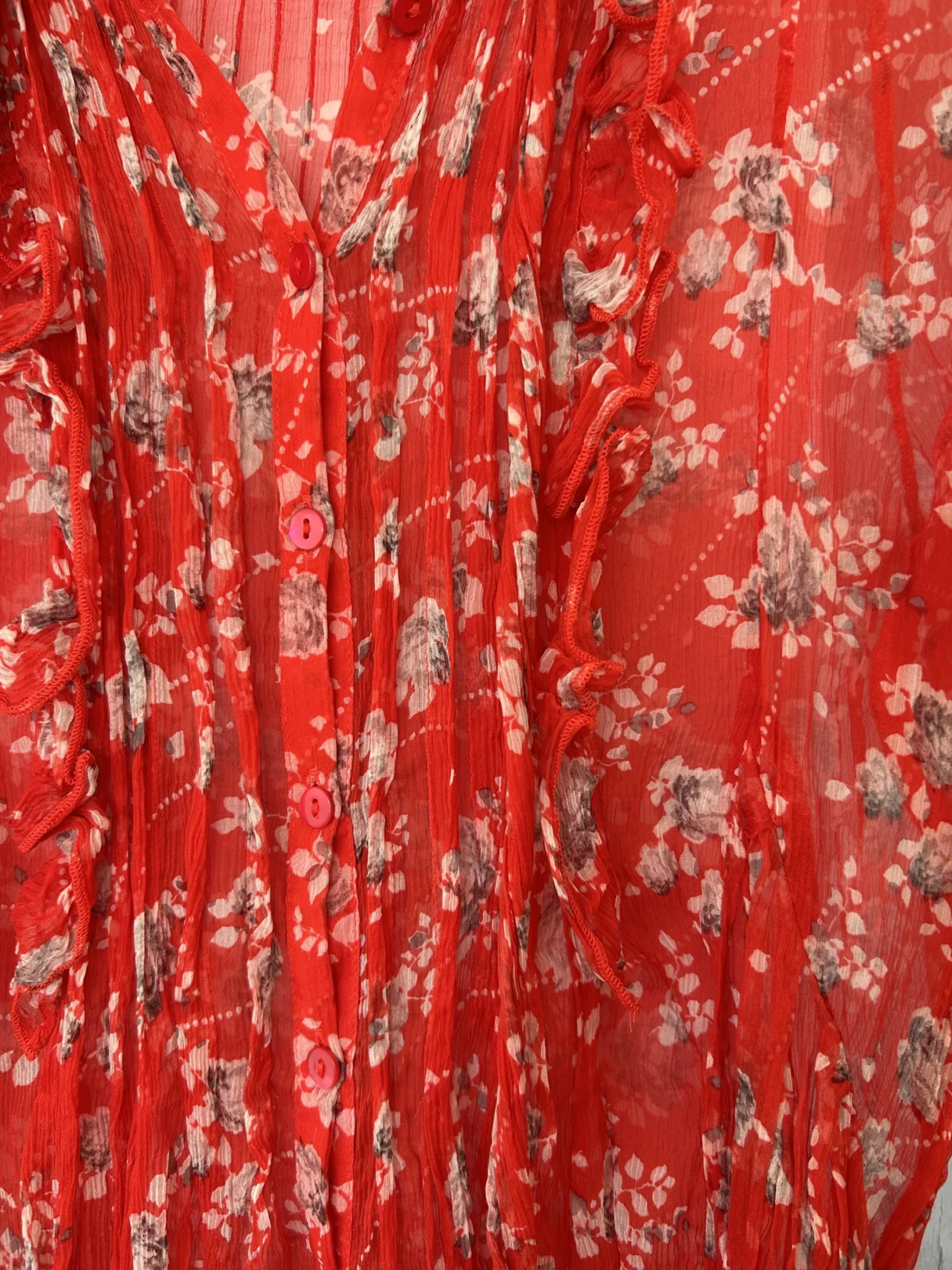 Image for Robe fleurie en soie