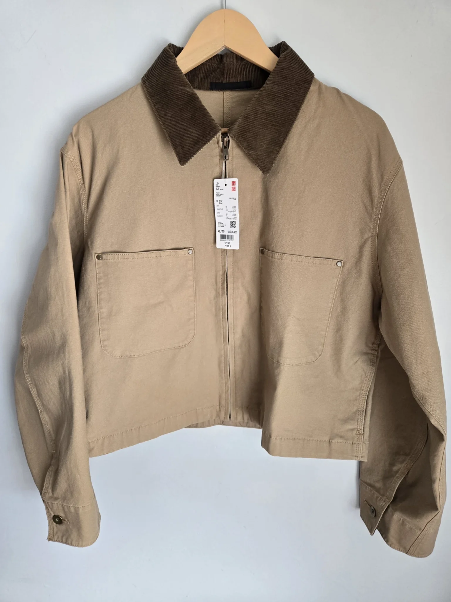 Featured image for New - Uniqlo short zip jacket