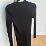 Thumbnail for Black button-down sweater-dress