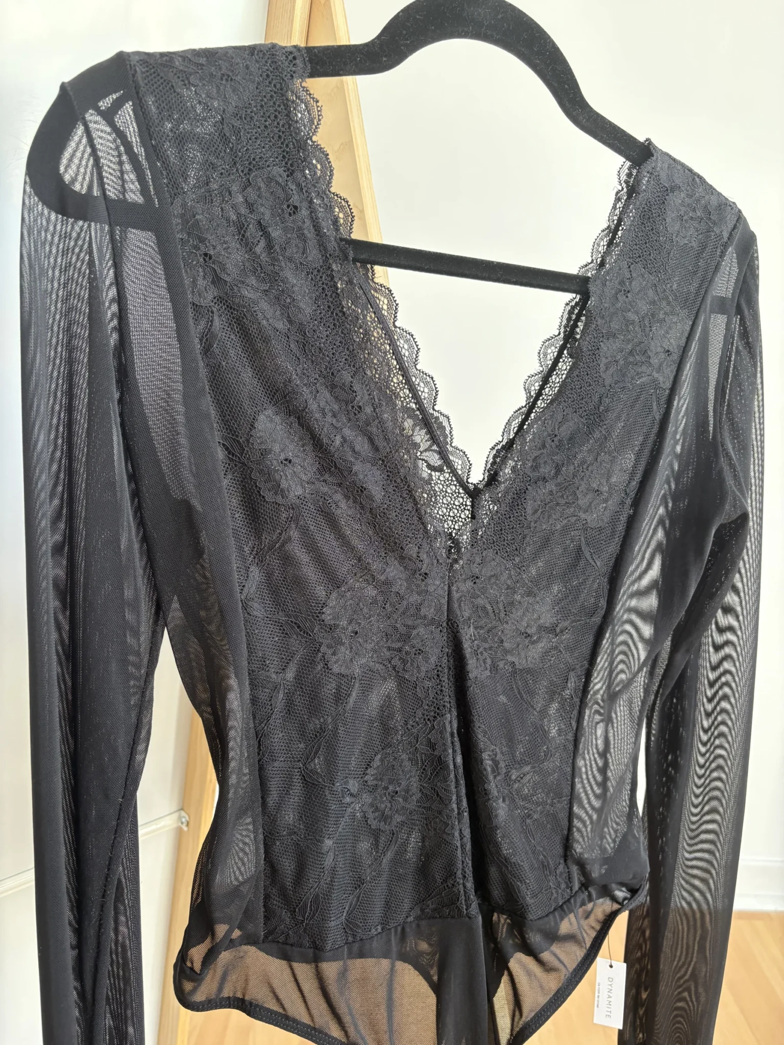 Image for Mesh and lace bodysuit