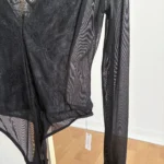 Thumbnail for Mesh and lace bodysuit