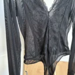 Thumbnail for Mesh and lace bodysuit