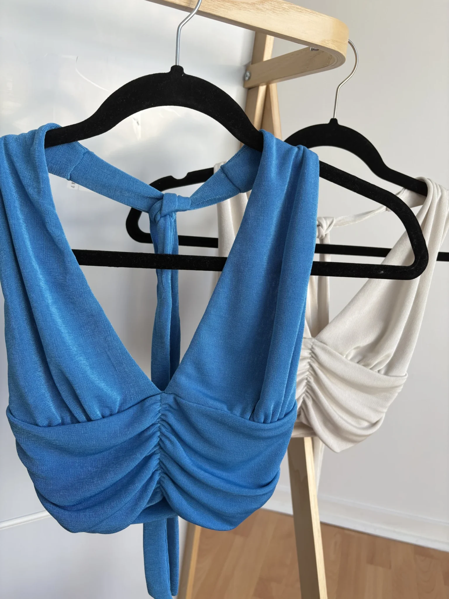 Image for Sparkling blue crop top