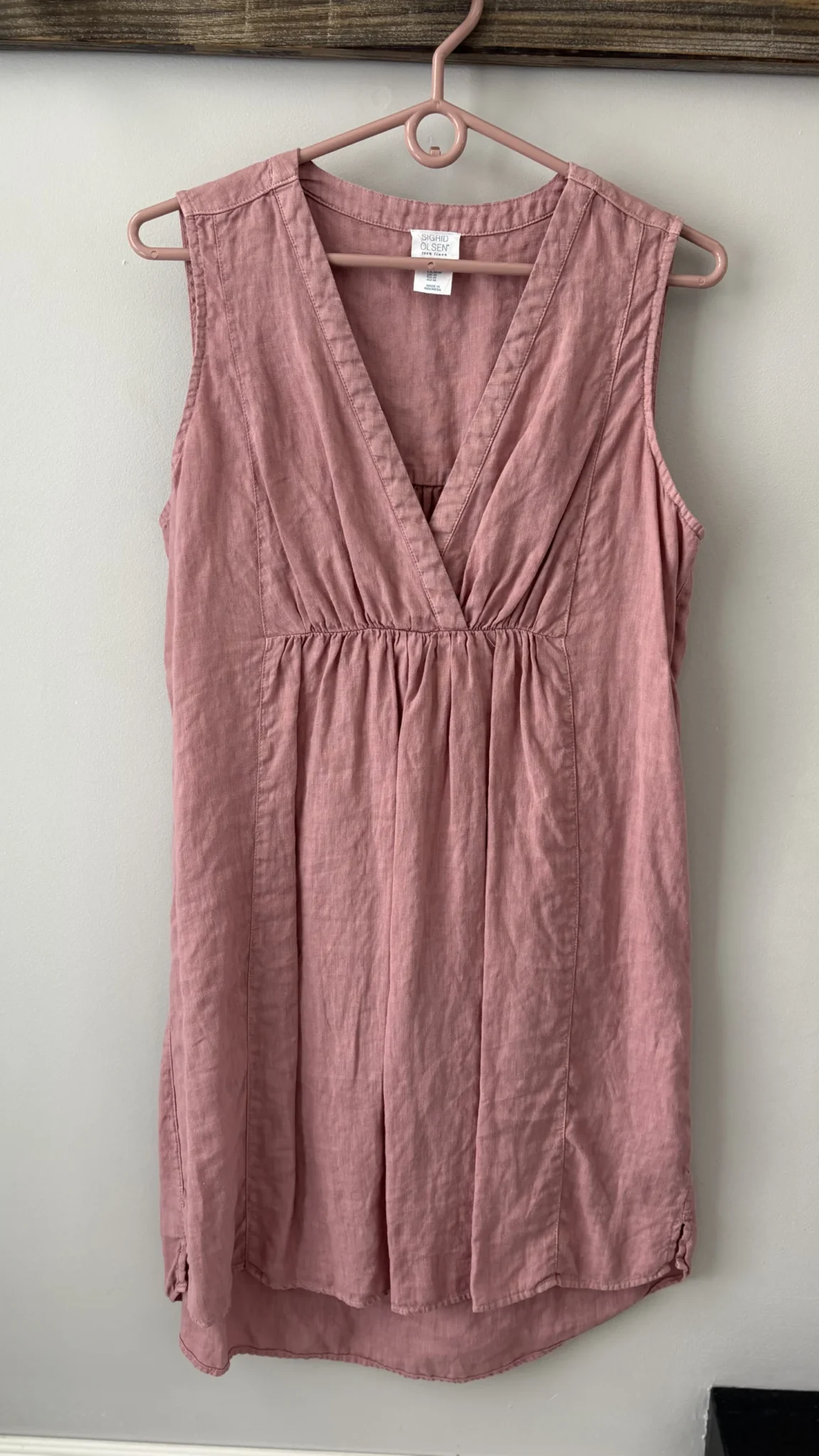 Featured image for Pink linen dress
