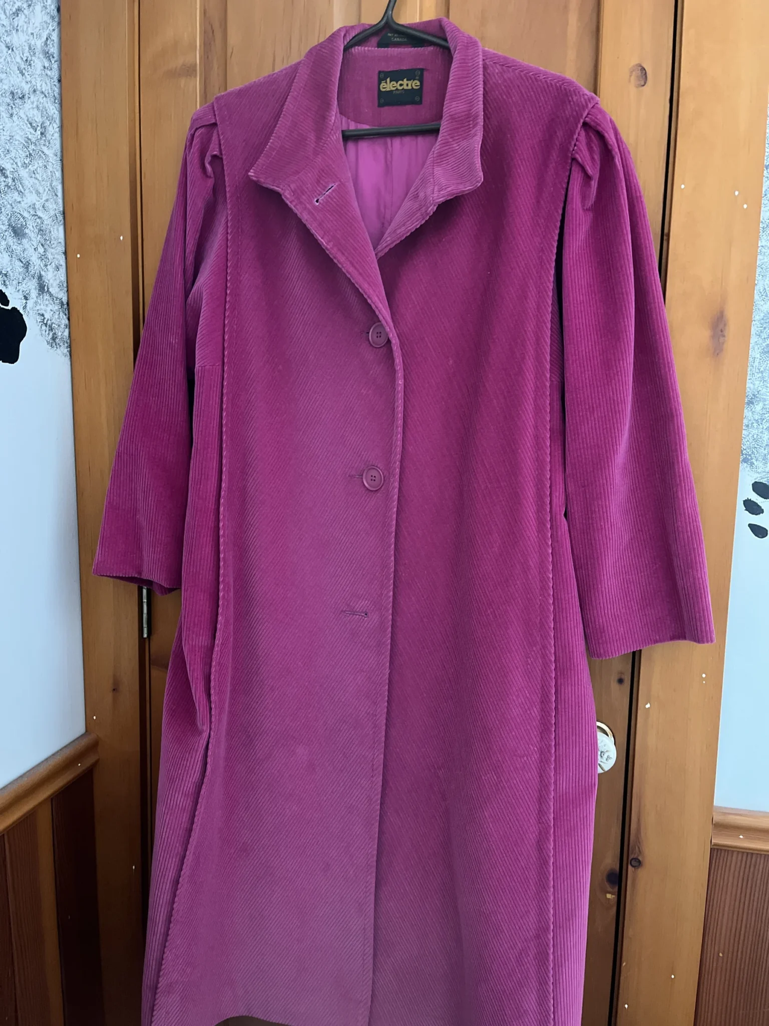 Image for Manteau 3/4 rose - Electre - Paris (Fait au Canada)