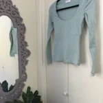 Featured thumbnail for Kookaï mint green long sleeve jumper - size 0 (xs)