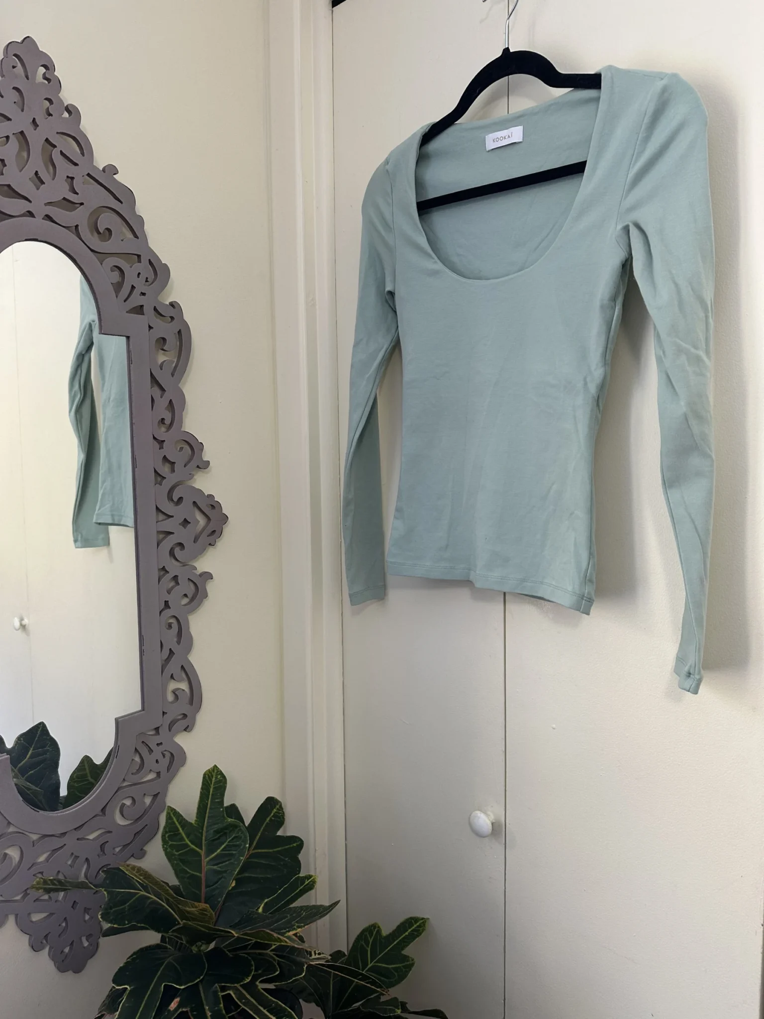 Featured image for Kookaï mint green long sleeve jumper - size 0 (xs)
