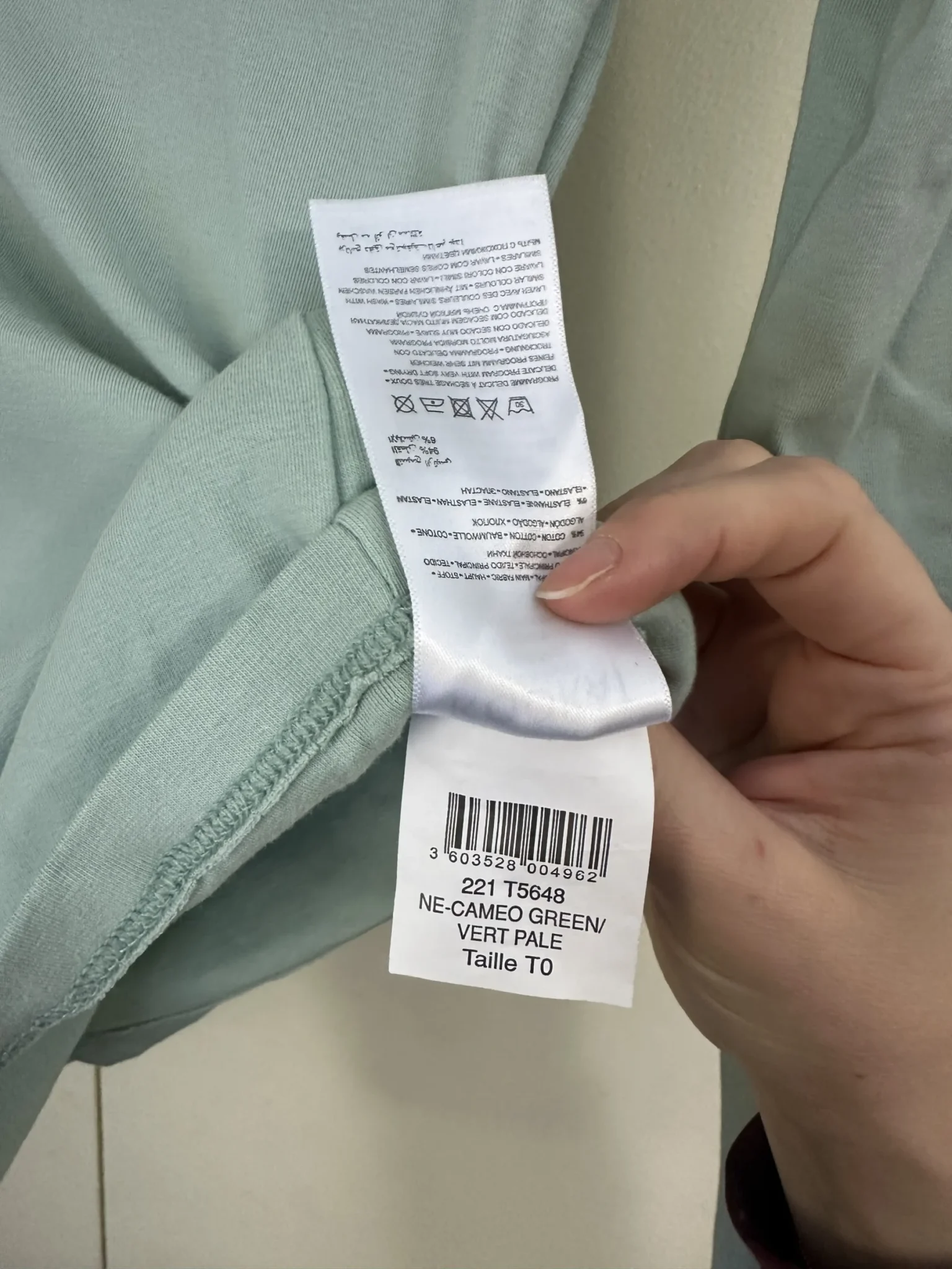 Image for Kookaï mint green long sleeve jumper - size 0 (xs)