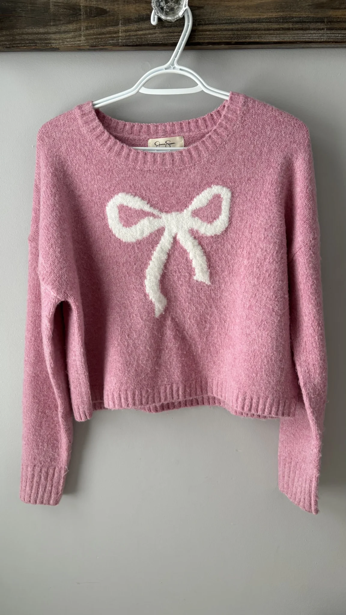 Featured image for Jessica Simpson pink knit