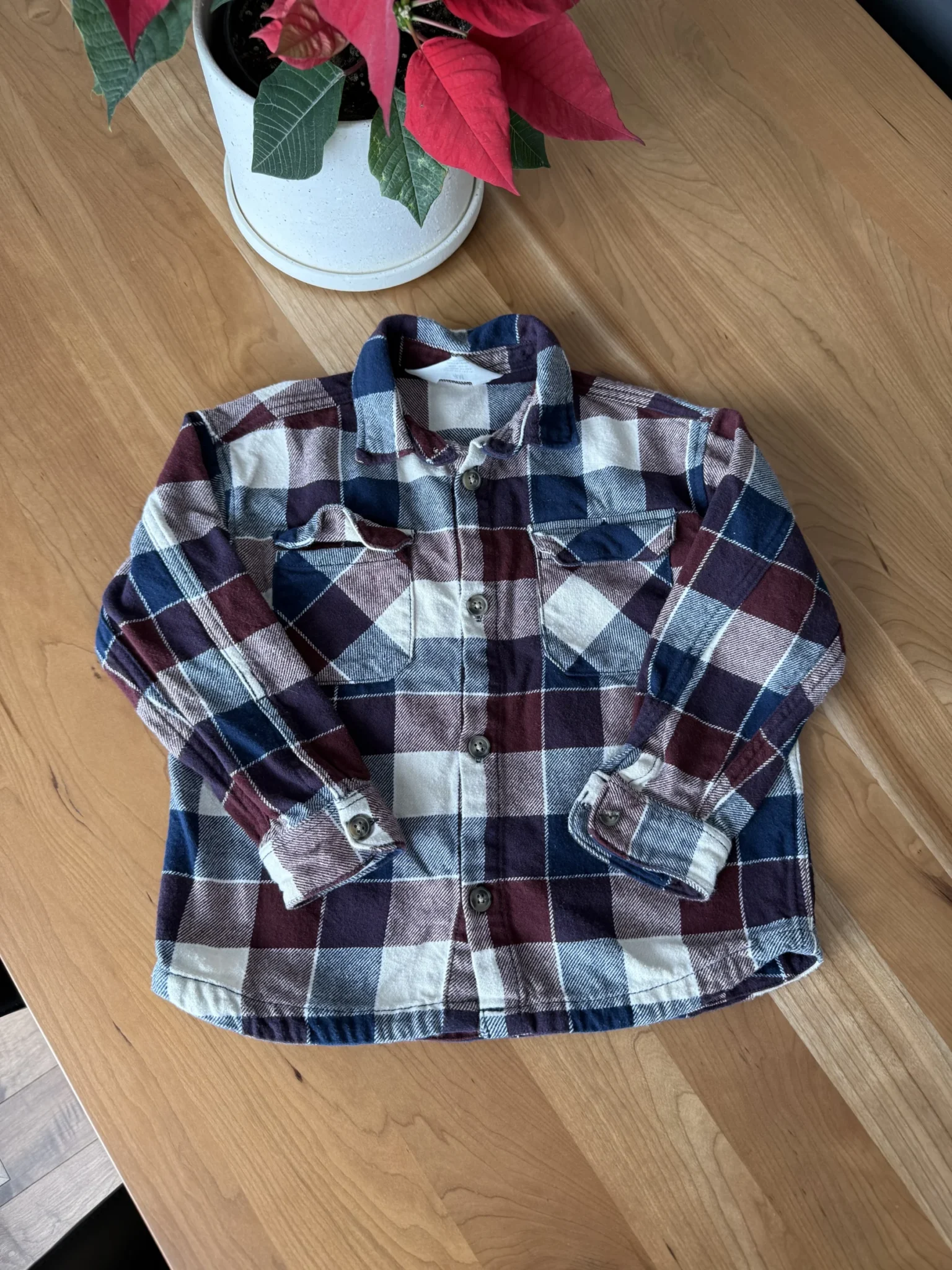 Featured image for Chemise à carreaux bourgogne