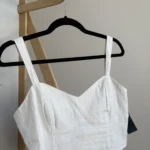 Thumbnail for Summer linen crop top