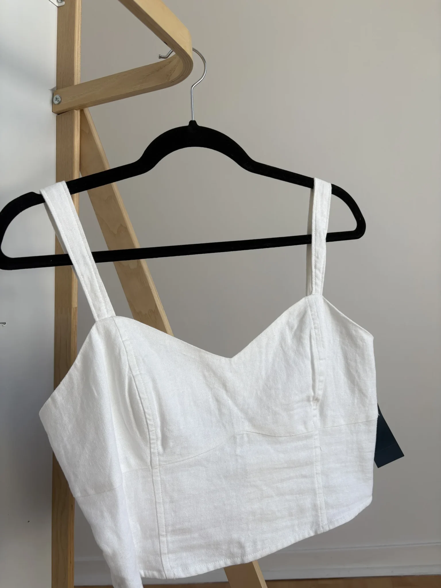 Image for Summer linen crop top
