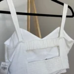Thumbnail for Summer linen crop top