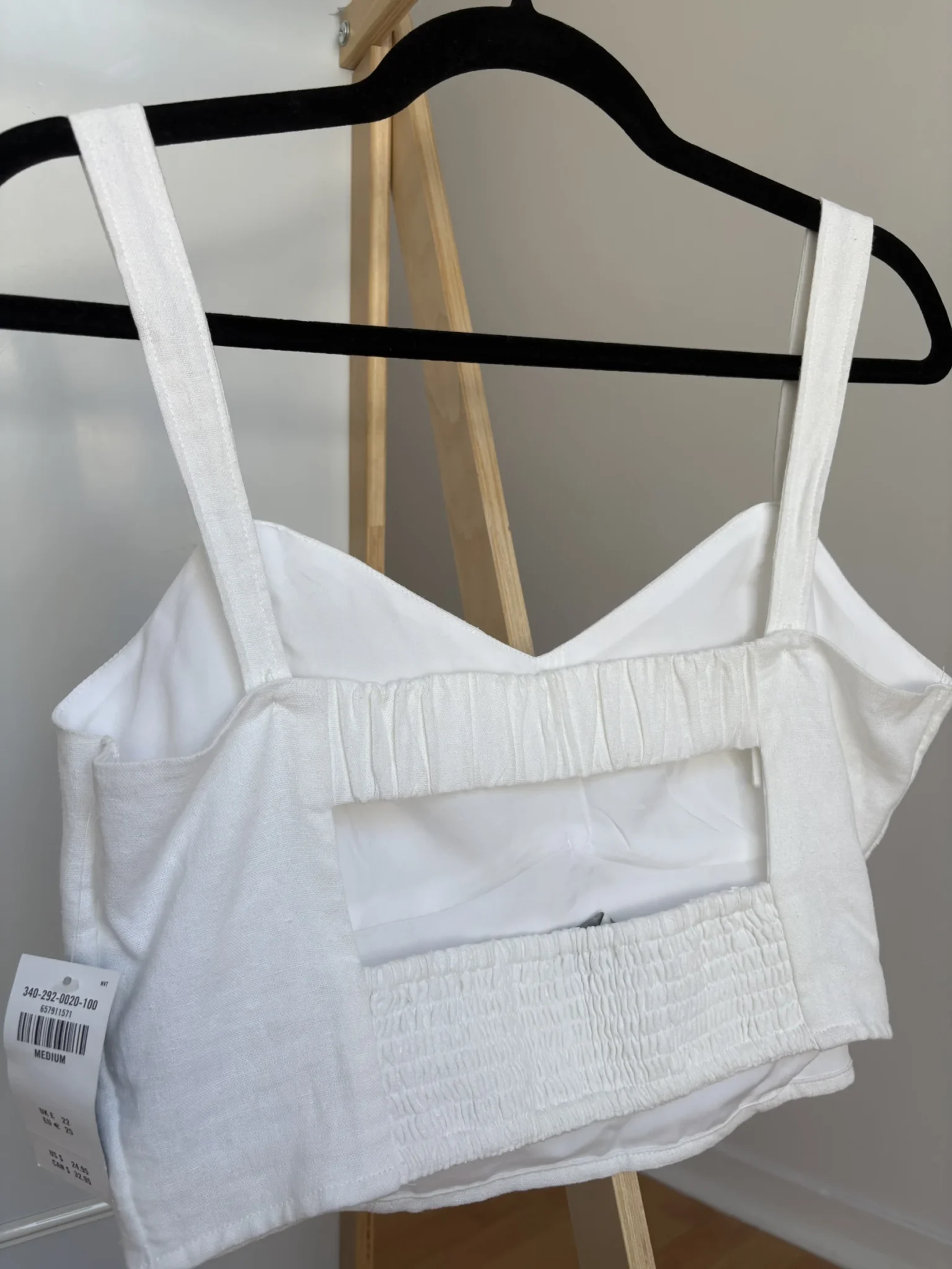Image for Summer linen crop top