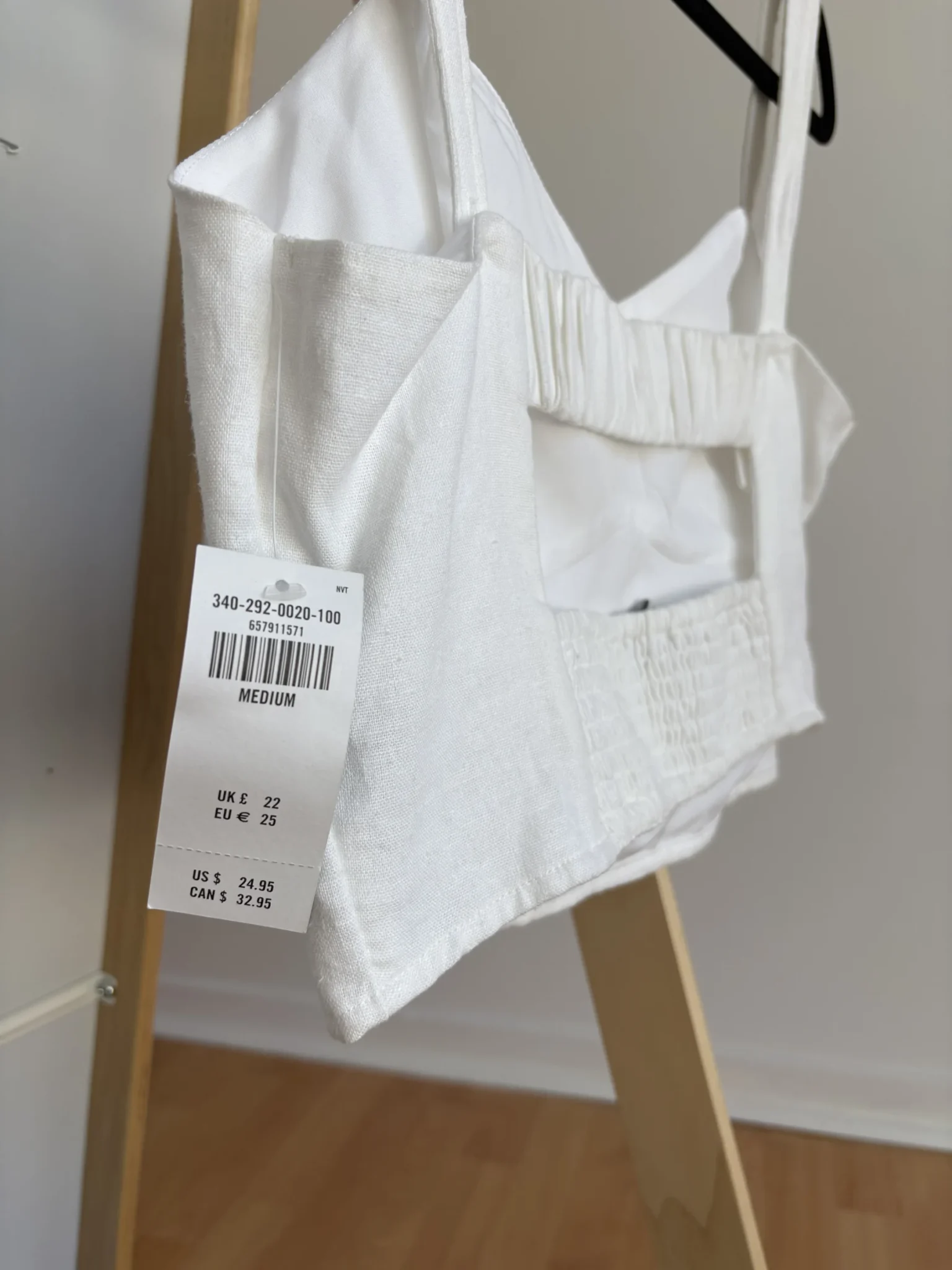 Image for Summer linen crop top